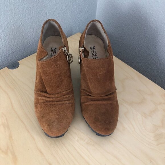 Michael Kors Leather Wedge Booties - Picture 4 of 13